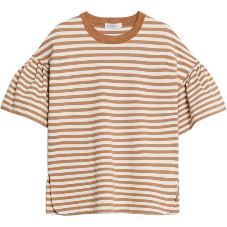 MaxMara MaxMara T Shirts Women's Camel Crew Neck