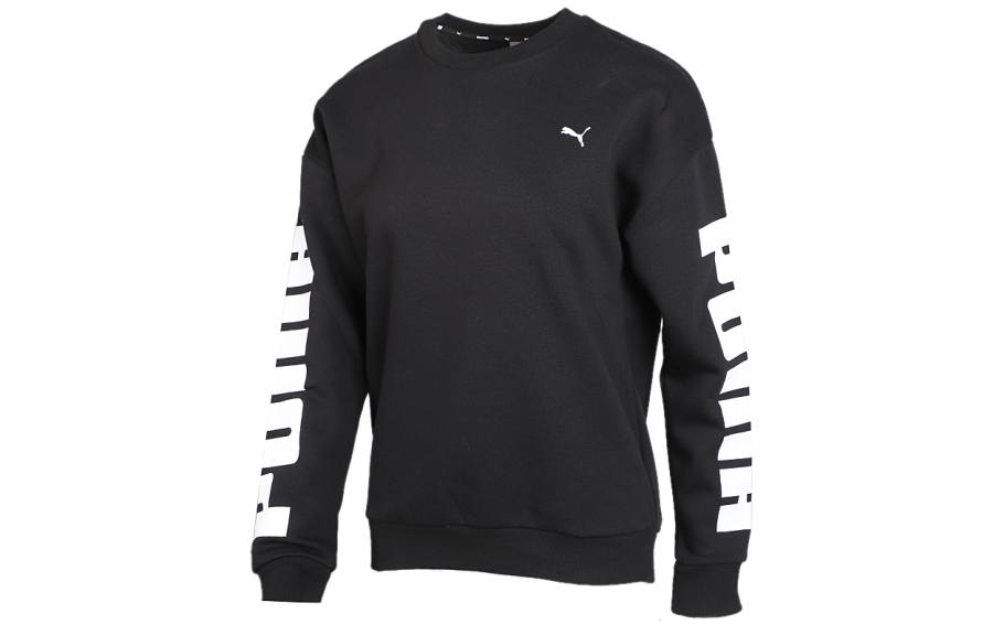 PUMA PUMA Sweatshirts Women's Black Crew Neck Moderate Regular
