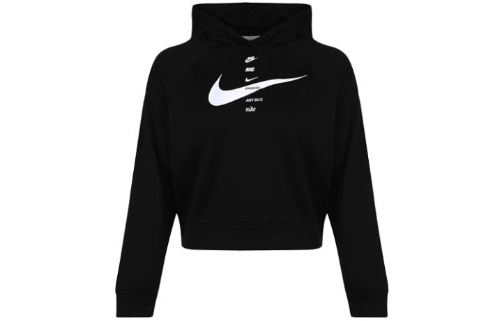 Nike Nike Sweatshirts Women's Black Hooded Moderate Regular