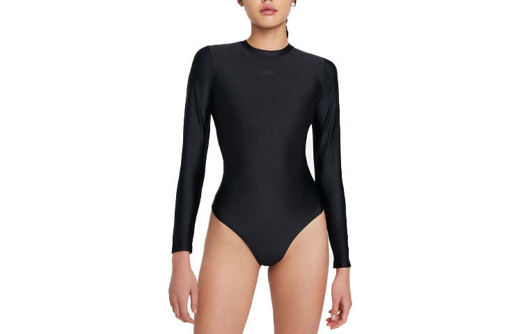 Jordan Jordan Bodysuits Women's Black Crew Neck Straight Fit