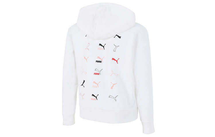 PUMA CLASSICS Sweatshirts Women's White Hooded Moderate Regular