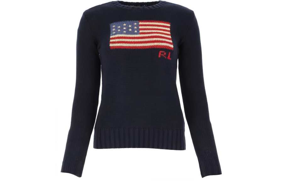 Polo Ralph Lauren Knitwear Slim Fit Women's Marine Blue Multicolor