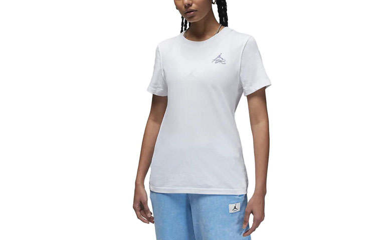 Jordan Jordan Drop Shoulder Sleeve T Shirt Women's White