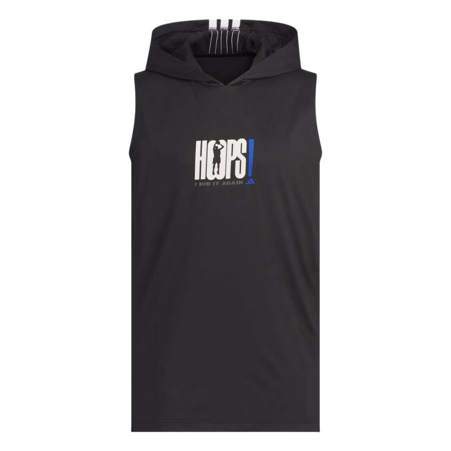 Adidas Adidas BASKETBALLHooded Basketball Jersey Unisex Black