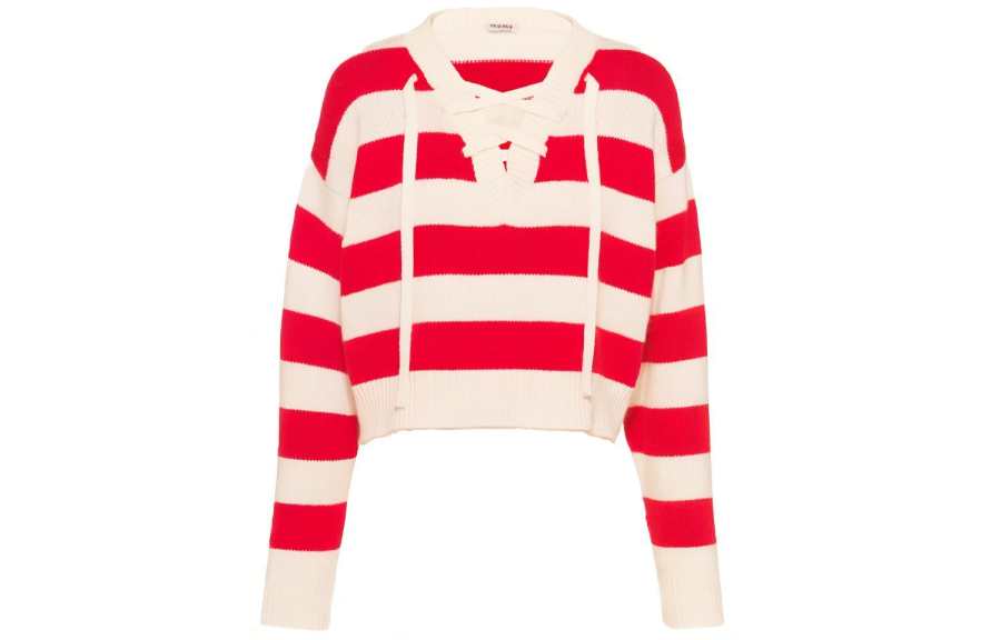 MIU MIU SS22 Cashmere Sweater Women's Red