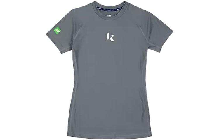 New Balance New Balance NEW BALANCE KLUTCH X NB UNLEASH T Shirts Women's Dark Gray Crew Neck Moderate