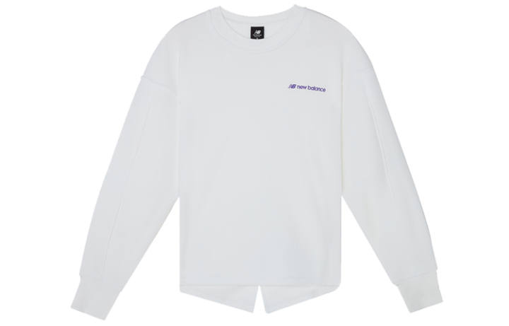 New Balance New Balance Solid Color Minimalistic Sweatshirt Women's White
