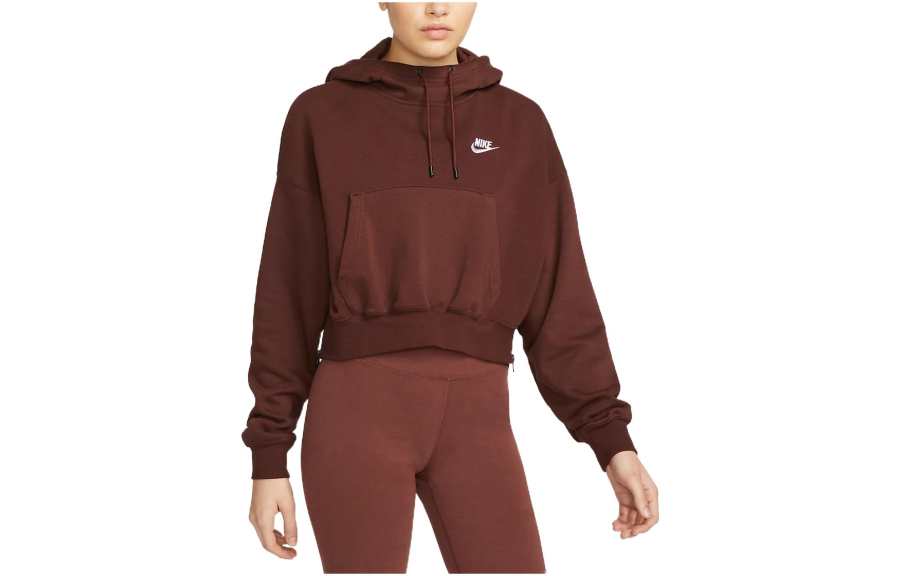 Nike Nike Sweatshirts Women's Dark Umber Hooded Moderate Other