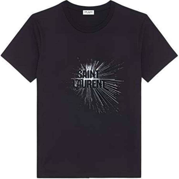 SAINT LAURENT Regular T Shirt Women's Black