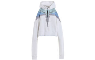 Marcelo Burlon Sweatshirts Women's White Hooded Moderate Regular