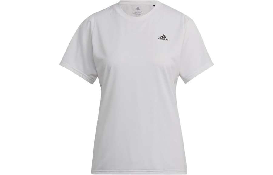 Adidas Adidas T Shirts Women's White Crew Neck Moderate Straight Fit