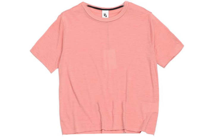 Nike Nike T Shirts Women's Pink Crew Neck Moderate Straight Fit