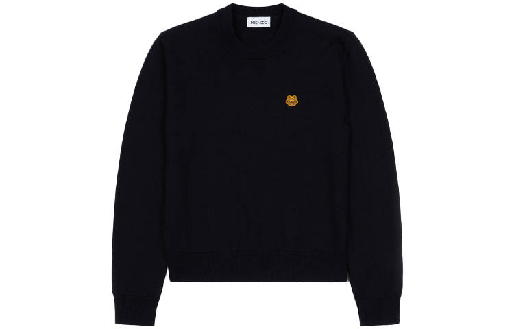 KENZO Sweatshirts Women's Black Crew Neck Moderate Regular