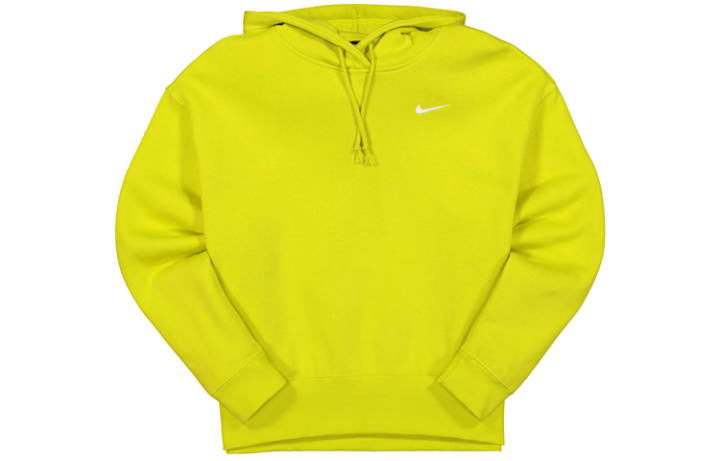 Nike Nike Sweatshirts Women's Yellow Green Hooded Moderate Regular