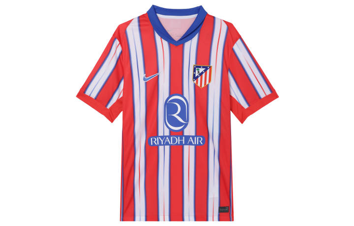 Nike Nike Atletico Madrid Soccer Jersey Fan Edition Men's Super Royal/Light Red/White