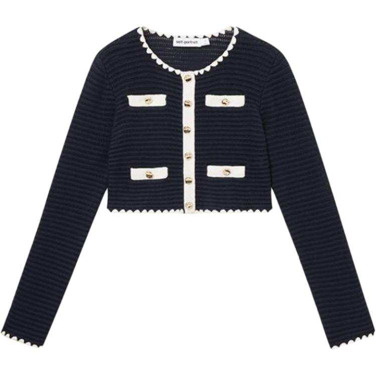 Self-portrait Self portrait Knitwear Women's Navy Blue