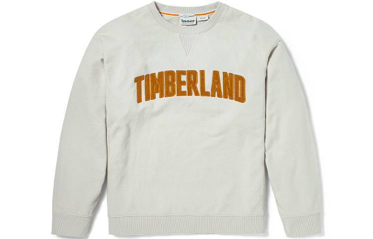 Timberland Sweatshirts Women's White Sand Crew Neck Moderate Regular