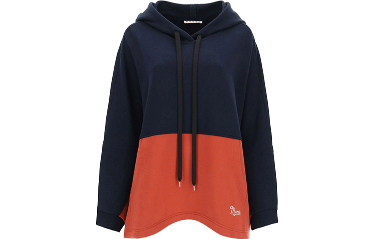 MARNI Sweatshirts Women's Blue Hooded Moderate Regular