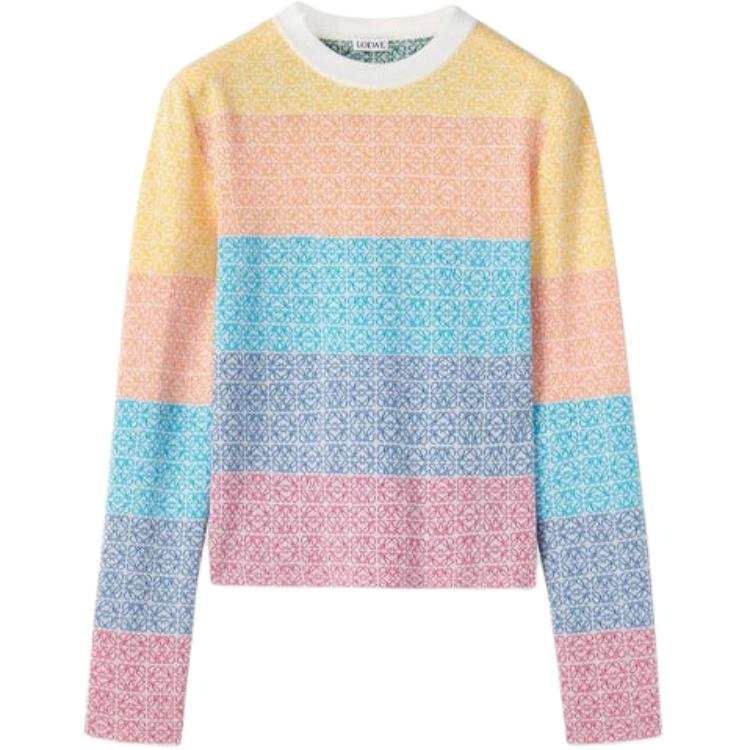 LOEWE LOEWE Anagram Jacquard Sweater 'Multicolor/Ecru'