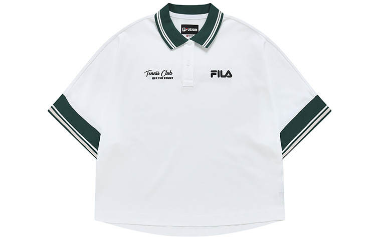 FILA FUSION Polo Shirt Women's Standard White