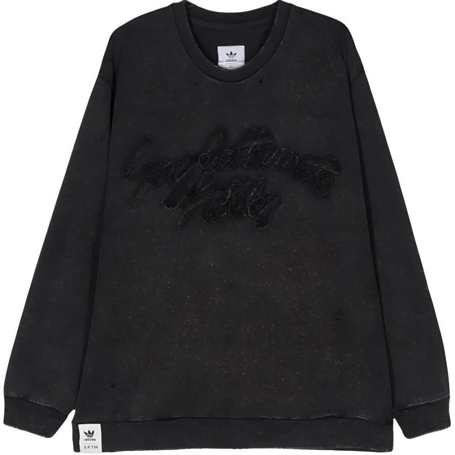 Adidas Originals lettering-appliqué sweatshirt