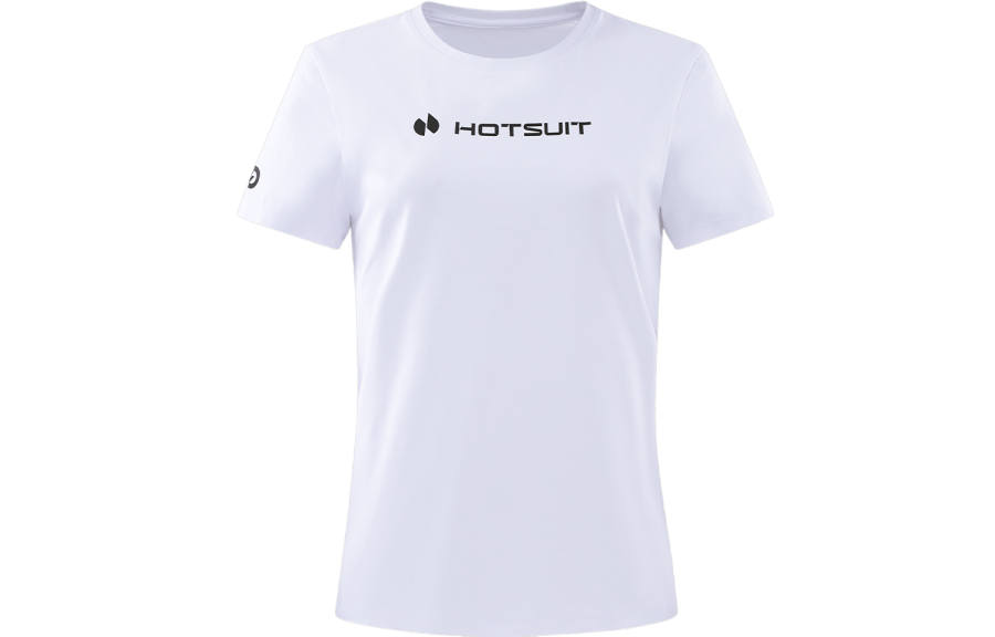 HOTSUIT T Shirts Women's Crew Neck Moderate Straight Fit