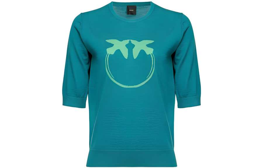PINKO Knitwear Women's Green Crew Neck Moderate Other