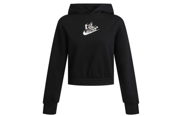 Nike Nike Sweatshirts Women's Black Hooded Moderate Regular