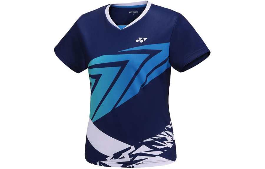 YONEX T Shirts Women's V Neck Moderate Straight Fit