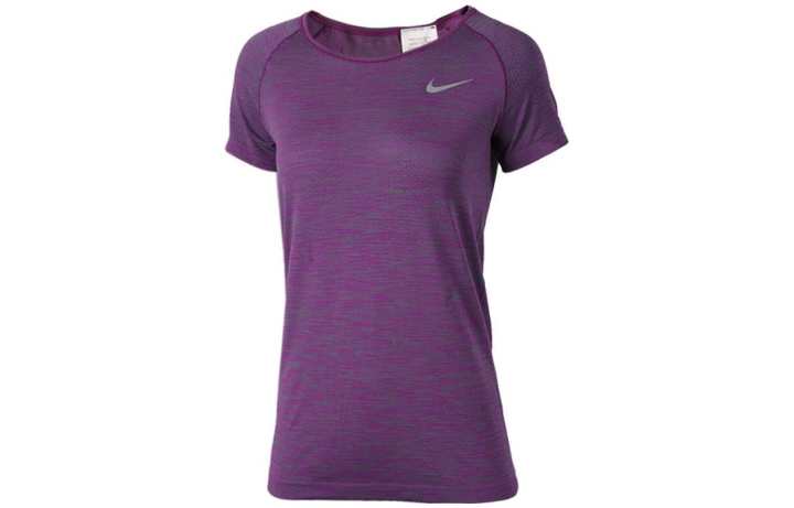 Nike Nike T Shirts Women's Purple Crew Neck Moderate