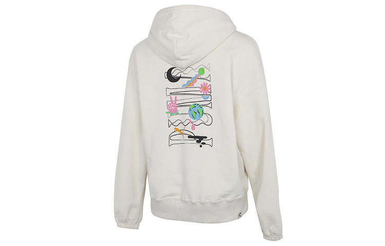 PUMA Sweatshirts Women's Ecru Hooded Moderate Regular