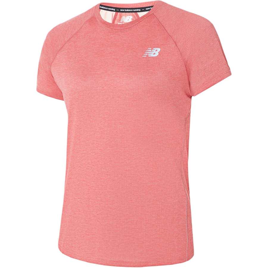 New Balance New Balance Raglan Sleeve T Shirt Women's Red Orange