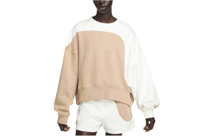 Nike Nike Sweatshirts Women's Sail Linen White Crew Neck Moderate Regular