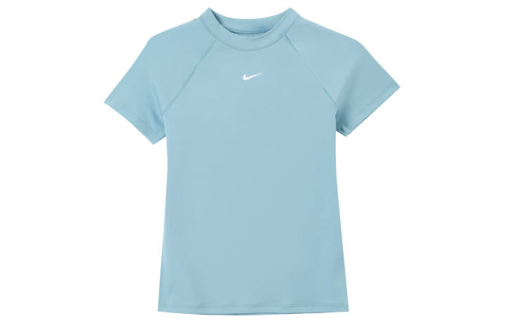 Nike Nike Pro Raglan Sleeve T Shirt Women's Denim Blue Green/White