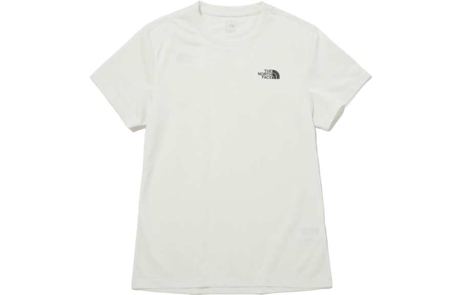 THE NORTH FACE T Shirts Women's White Crew Neck Moderate Straight Fit