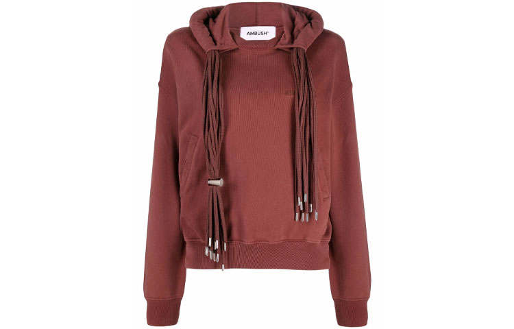 AMBUSH Sweatshirts Women's Burgundy Hooded Moderate Regular