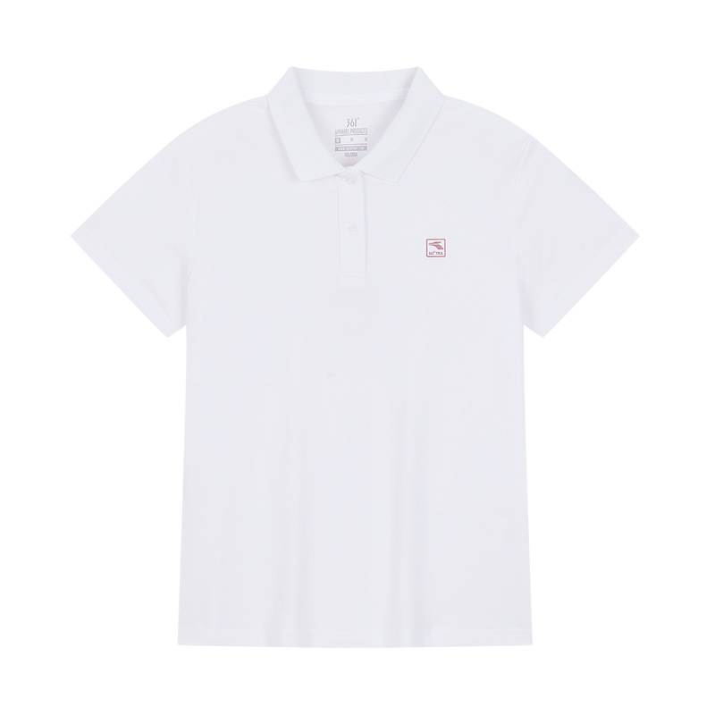 361° T Shirts Women's White Lapel Moderate