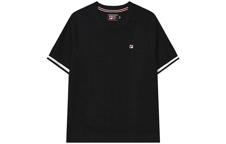 FILA Knitwear Women's Jet Black Crew Neck Moderate Base Layer