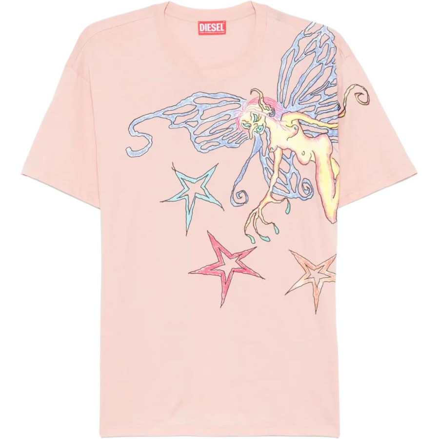 DIESEL T Buxt Q T shirt Mauve