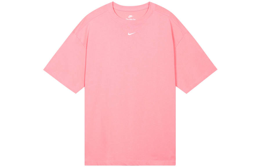 Nike Nike Sportswear Essentials Drop Shoulder Sleeve T Shirt Women's Coral Chalk