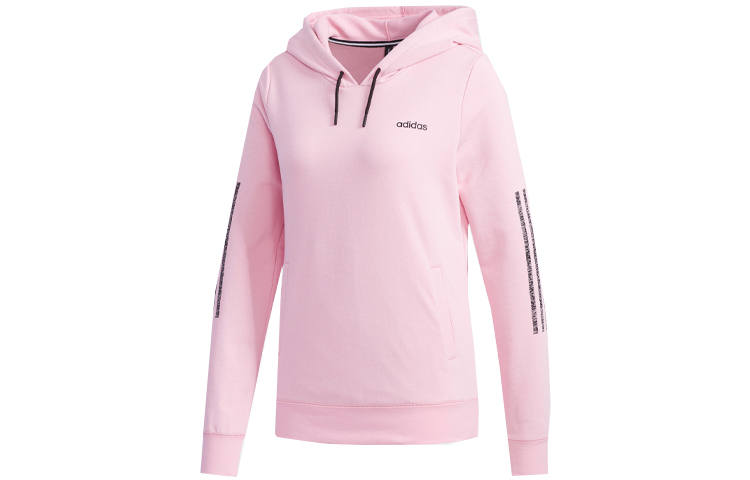 Adidas Neo Sweatshirts Women's Pink Hooded Moderate Regular
