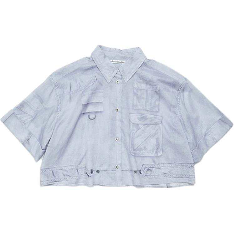 Acne Studios Acne Studios Trompe L'oeil-print Cotton Shirt