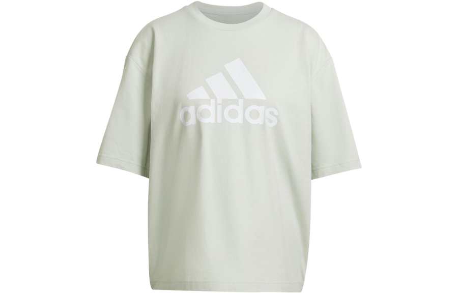 Adidas Adidas Drop Shoulder Sleeve T Shirt Women's Linen Green