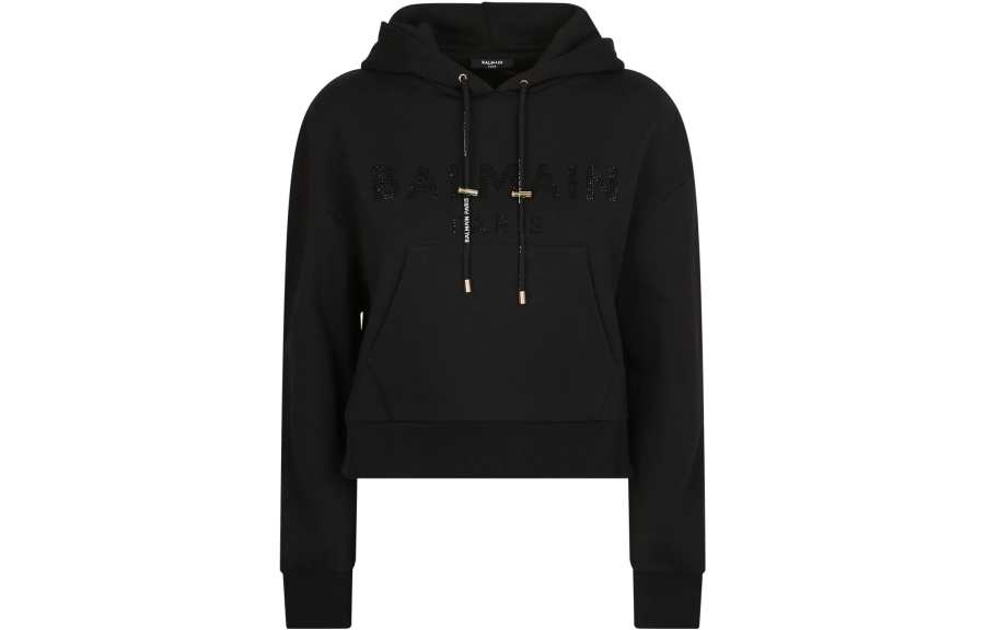BALMAIN BALMAIN Embellished Logo Hoodie