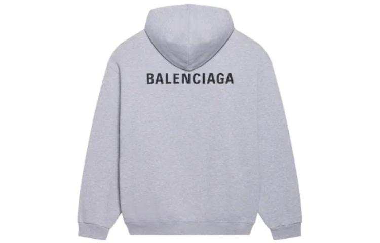 Balenciaga Sweatshirts Women's Gray Hooded Moderate Other