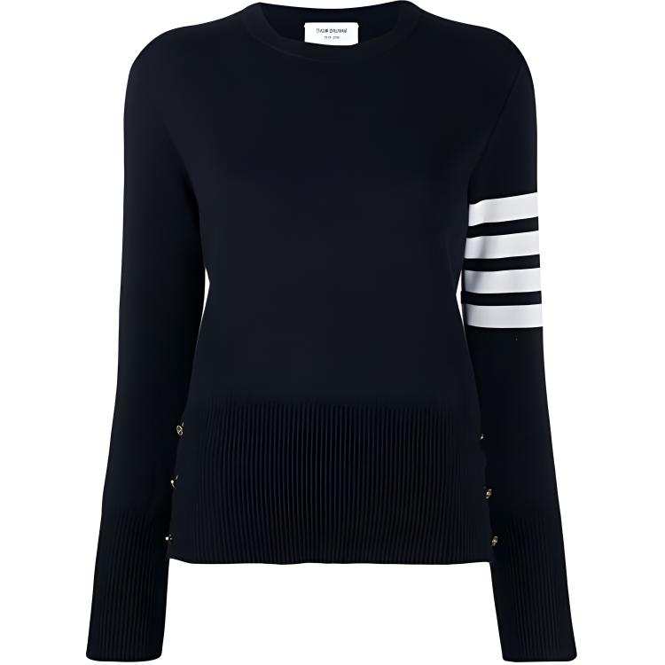 THOM BROWNE THOM BROWNE 4 Bar Crewneck Knitted Jumper