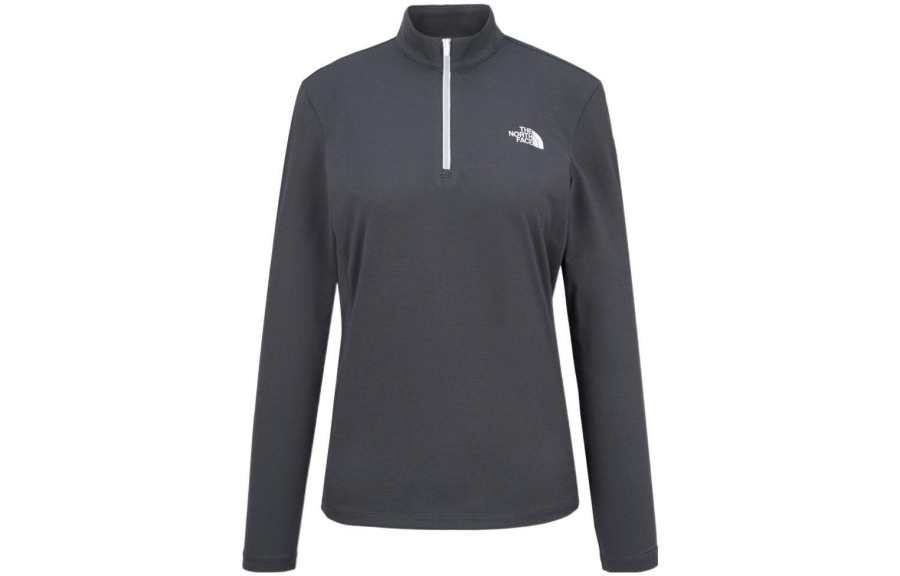 THE NORTH FACE T Shirts Women's Dark Gray Stand Collar Moderate