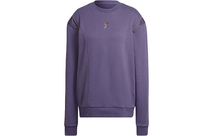 Adidas Originals Sweatshirts Women's Purple Crew Neck Moderate Regular