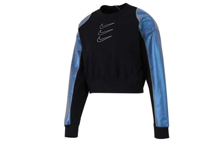Nike Nike Sweatshirts Women's Black Crew Neck Thickened Regular