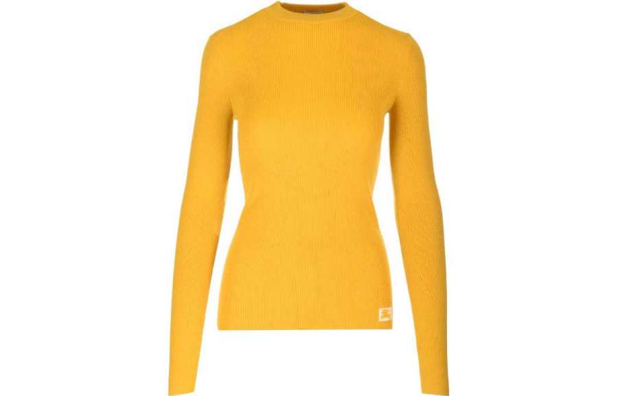 Burberry Logo Intarsia-Knit Long Sleeevd Top